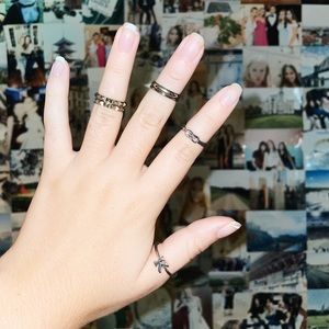 Boutique Silver “K” Ring